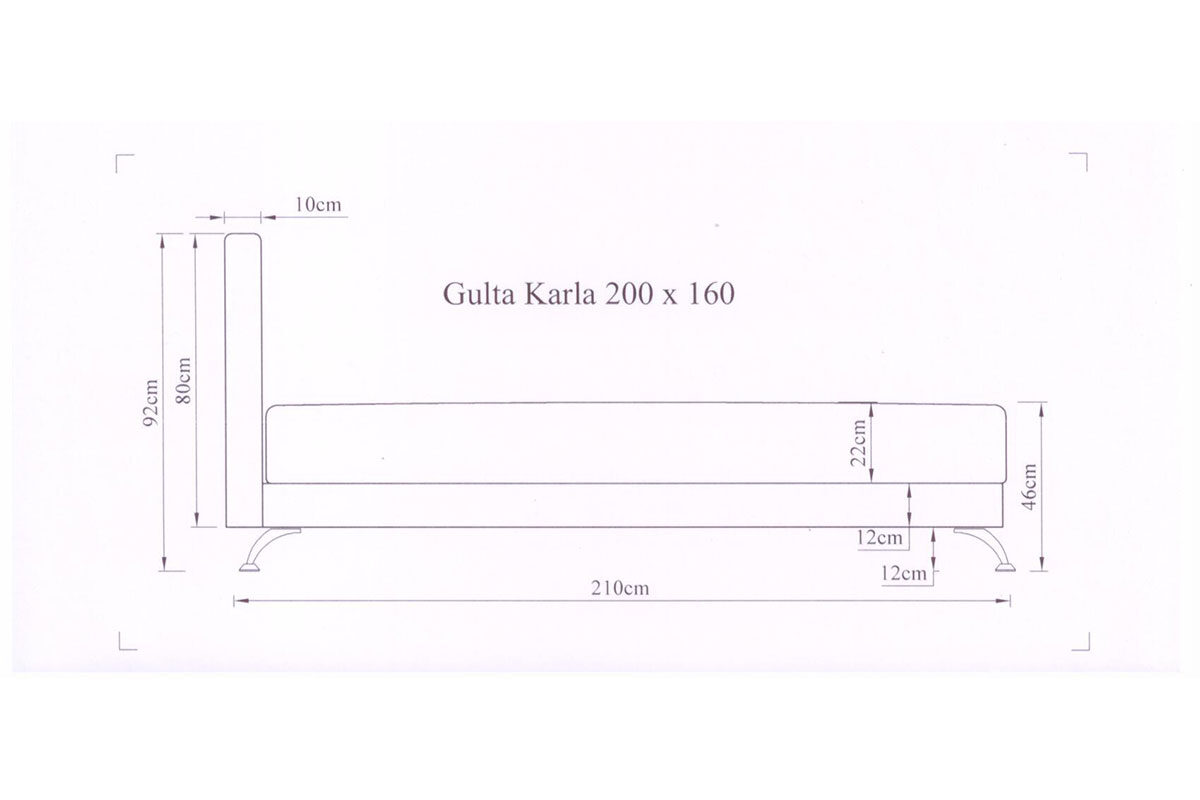 Gulta KARLA 200x160
