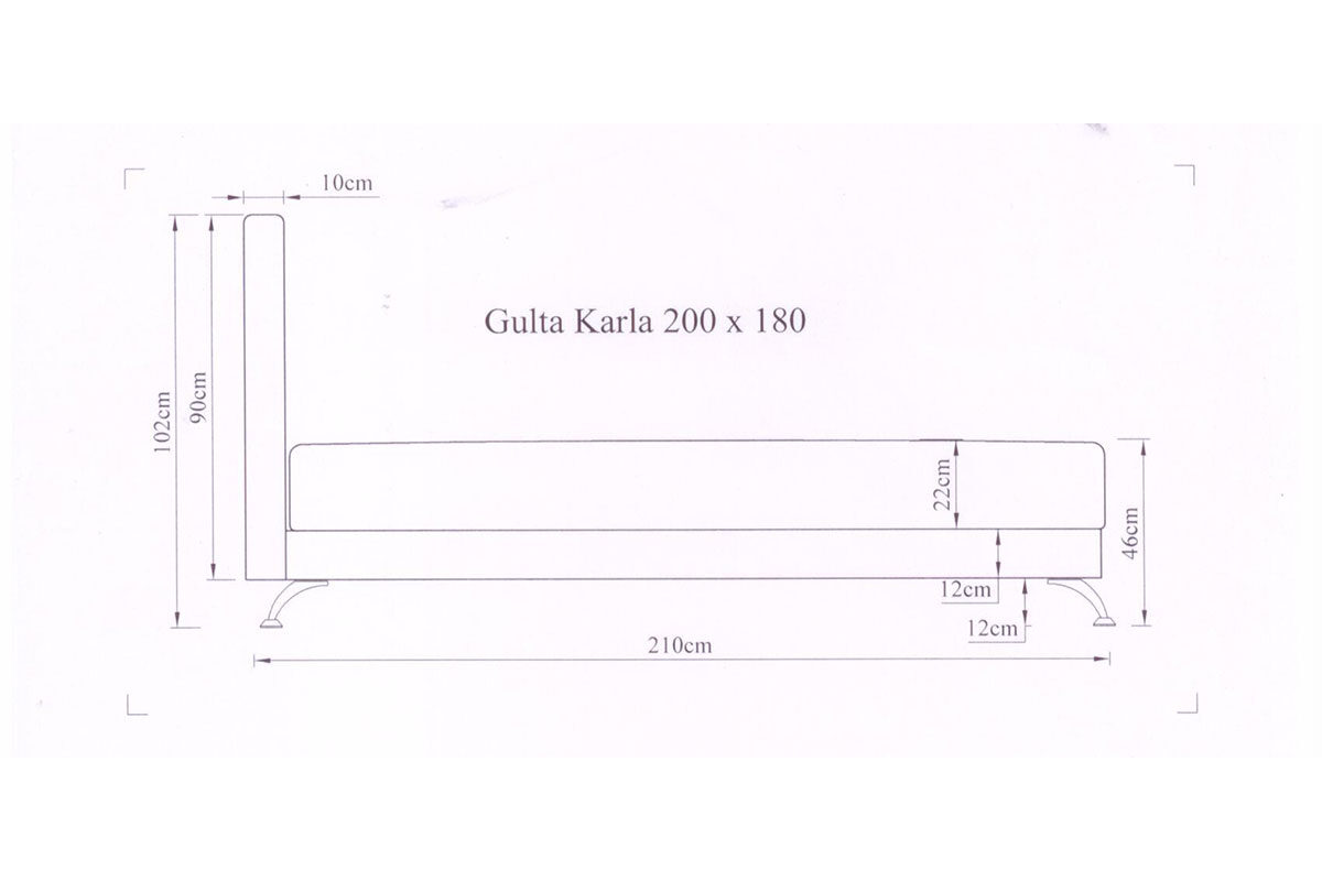 Gulta KARLA 200x180