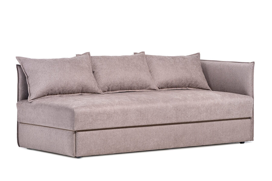 Gulta PETRA 200x90 ar spilveniem, audums Aina